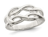 Polished Sterling Silver Celtic Knot Ring